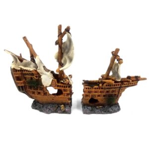 קישוט לאקווריום ספינה טרופה SZ-1105