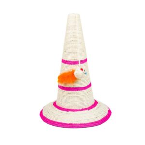 מתקן גירוד לחתול קונוס גירוד RN0266 - ורוד - 45×34×34 סמ