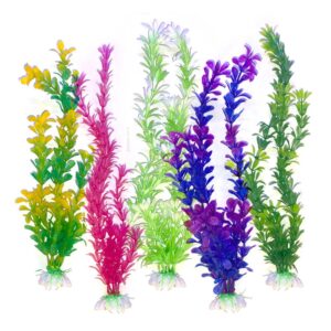 דיל 5 יח' צמחי פלסטיק לאקווריום SC-04 גובה 40 ס"מ