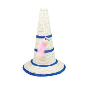 מתקן גירוד לחתול קונוס גירוד RN0266 - כחול - 45×34×34 סמ