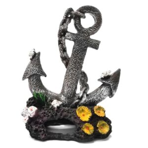 קישוט לאקווריום עוגן בשונית SZ-262 גובה 19.5 סמ