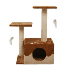 מתקן גירוד לחתול LZ0152 - בית עם עמוד גירוד - 67 סמ