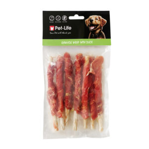 ⭐ פט-לייף מקלוני עור ארטיק בציפוי ברווז - מארז 7 יח סך 80 גרם