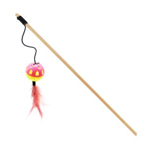 חכה לחתול - כדור עם נוצה