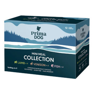 מארז חיסכון: 12 יח פרימה דוג מיני ארוחה מיקס טעמים