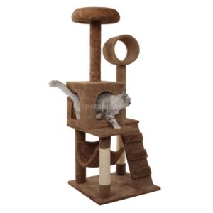 מתקן גירוד לחתול RN0145 - ערסל, בית, מיטה צבע חום - 133 סמ