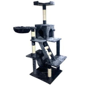 מתקן גירוד לחתול RN0107 - אפור - חדש