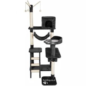 מתקן גירוד לחתול RN0109 - אפור - 162 סמ