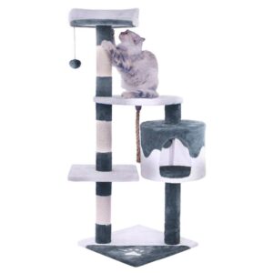 מתקן גירוד לחתול RN0147 צבע אפור - 113×60×60 סמ