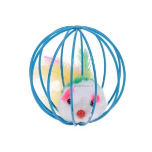 צעצוע לחתול עכבר בתוך כדור