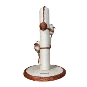 מתקן גירוד לחתול RN0193A - עמוד גירוד עם עכברים - 39 סמ