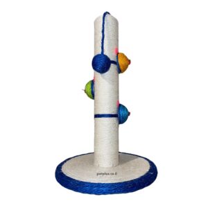 מתקן גירוד לחתול RN0193B - עמוד גירוד עם דמויות - 39 סמ