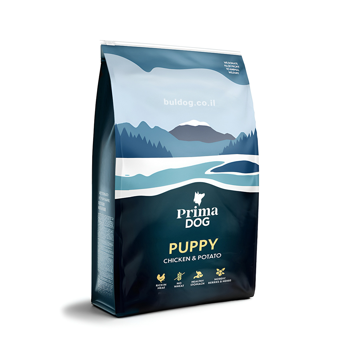 חדש! פרימה דוג עוף ותפו"א לכלב גור 3 קג