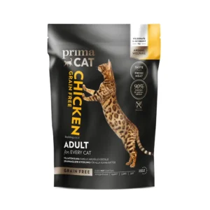 פרימה קט ללא דגנים מתכון עוף ואפונה - בוגר 4 קג