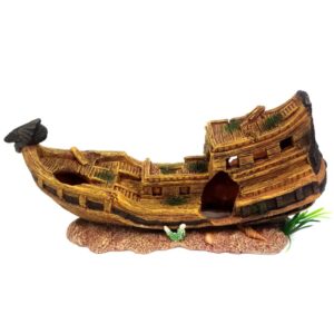 קישוט לאקווריום ספינה טרופה SZ-1103
